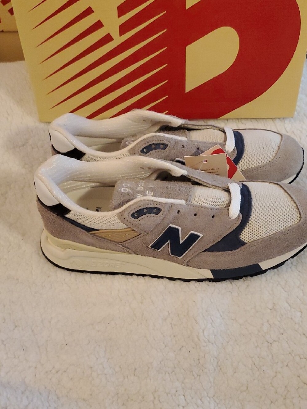 NWB/NWT-New Balance MEN'S 2023 Grey Day 998-SZ 10.5-Marblehead w/Vintage Indigo - Picture 4 of 10
